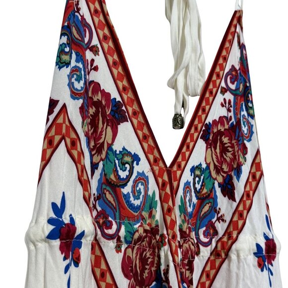 Womens Flying Tomato Gauze Halter Shark Tooth Hem Dress - Size Small - Picture 7 of 10